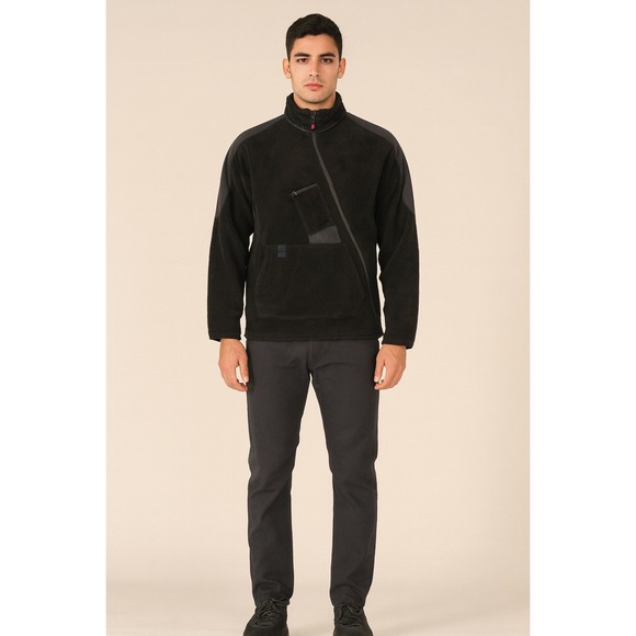 Nike Other - Nike x Matthew M William Black Sherpa Jacket Assymetrical Zip - Medium‎